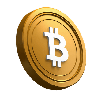 Nagnuti Bitcoin BTC novčić korišten kao vizualni element u hero odjeljku