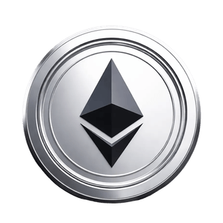 Lebdeći grafički prikaz novčića kripto valute Ethereum ETH